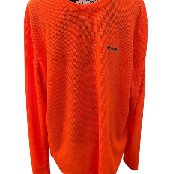 Wrangler Orange Long Sleeve Tee - Picture 2 of 6